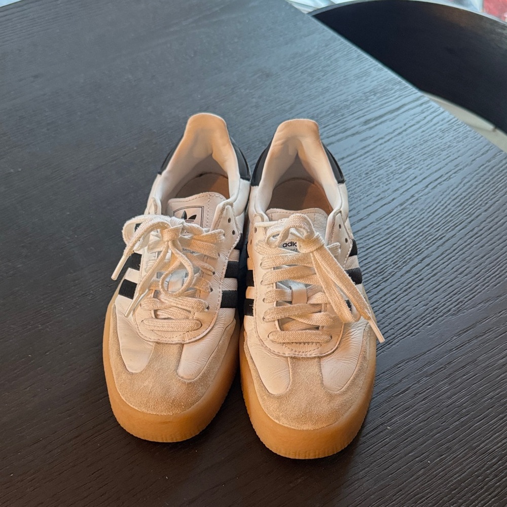 adidas Samba White and Black Sneakers - Picture 2 of 2